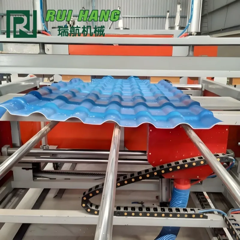 Линия экструзии гофрированных ПВХ-листов.8