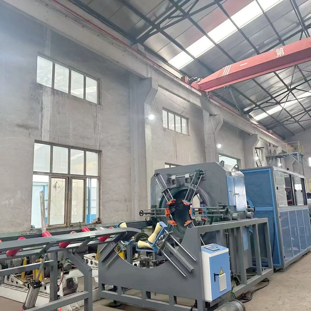 Линия экструзии труб с термоизоляционной HDPE-оболочкой.3